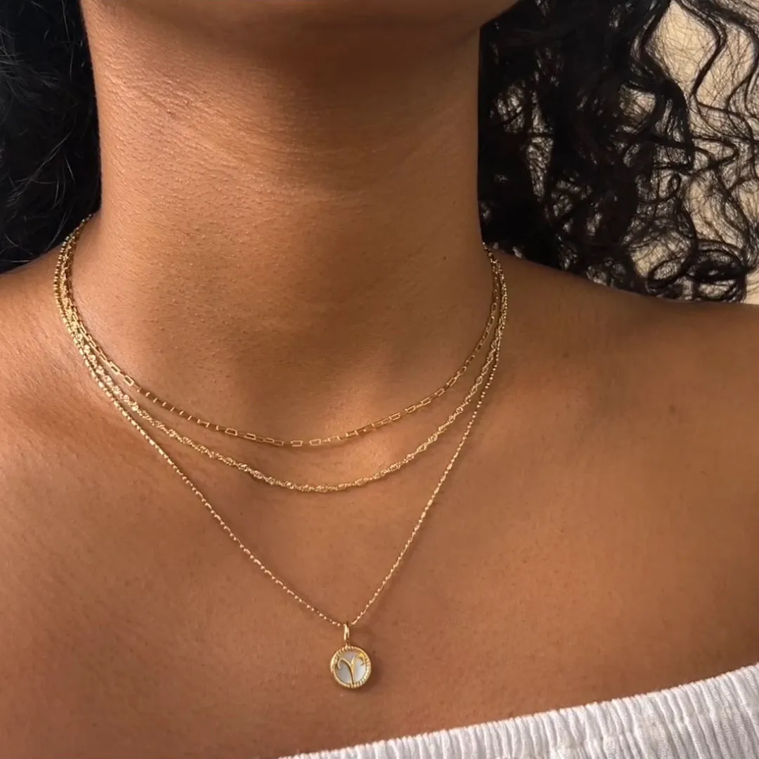 14K Gold Vermeil Link Chain Necklace