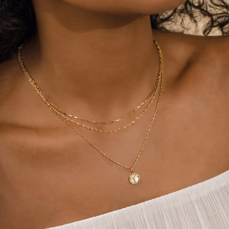 14K Gold Vermeil Link Chain Necklace