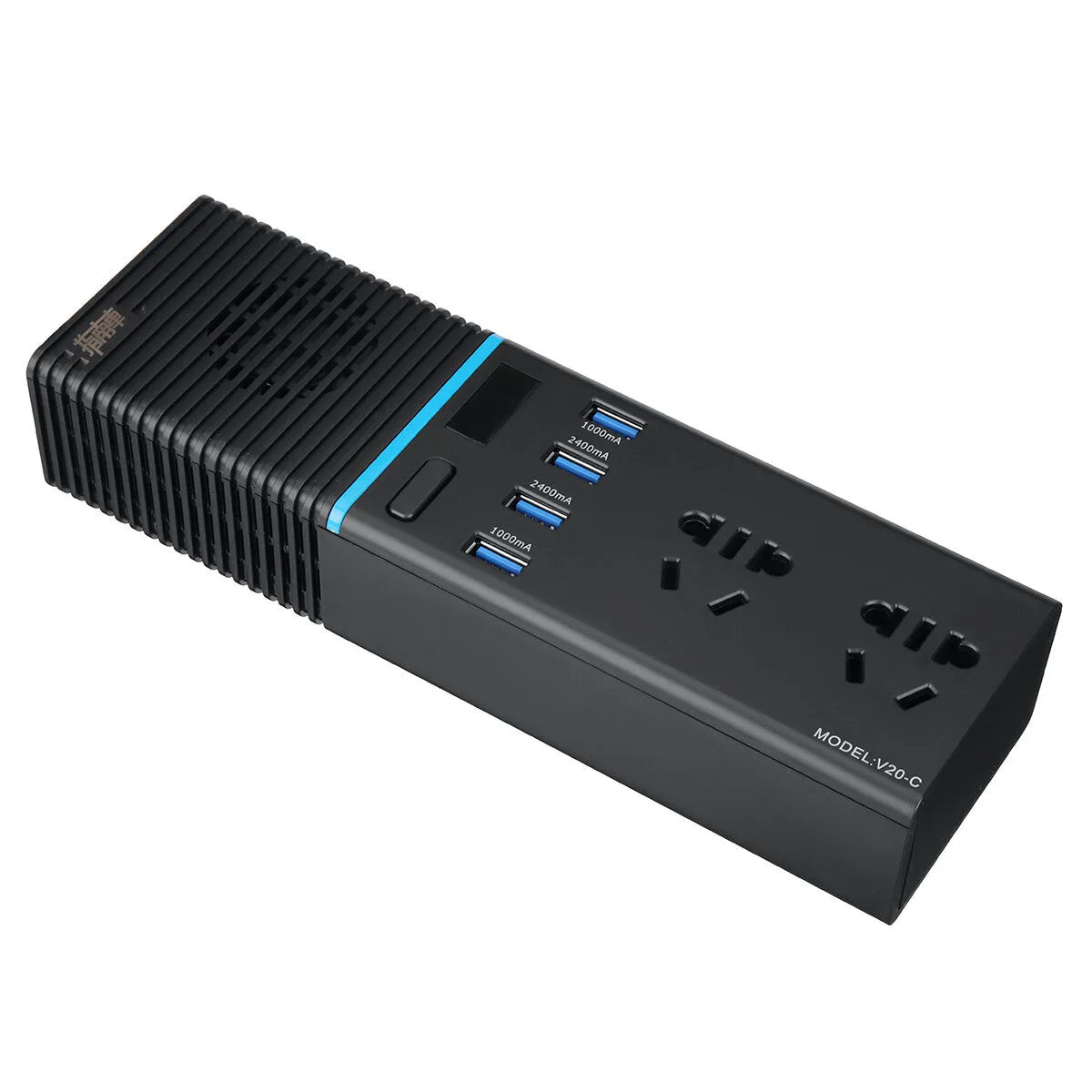 200W 12/24V 220V AC Vehicle Inverter Voltage Changer QC3.0 USB Digital Display Ports Transformer Car Socket
