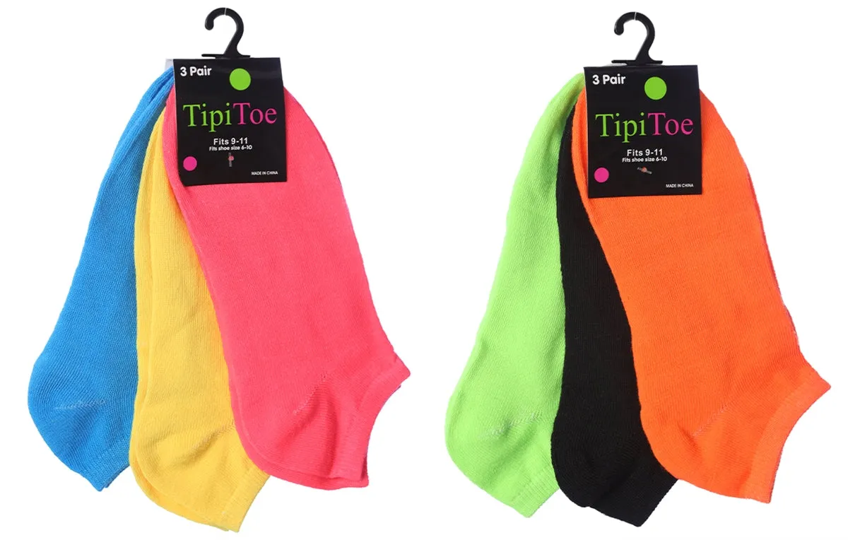3 Pack Solid Cute Cotton Ankle Socks
