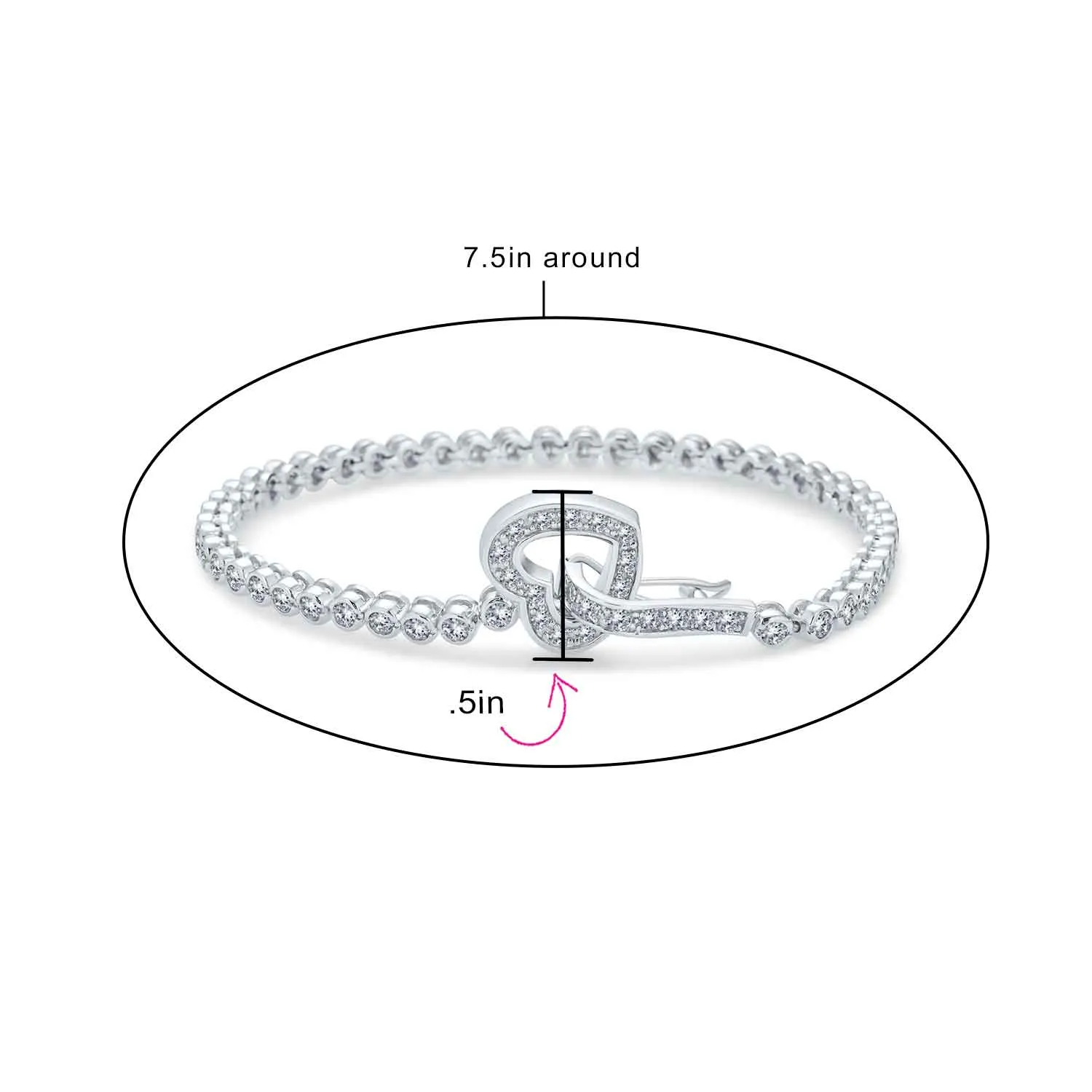 4CT Bubble Tennis Bracelet Bezel Round CZ Gold Plated Sterling Silver