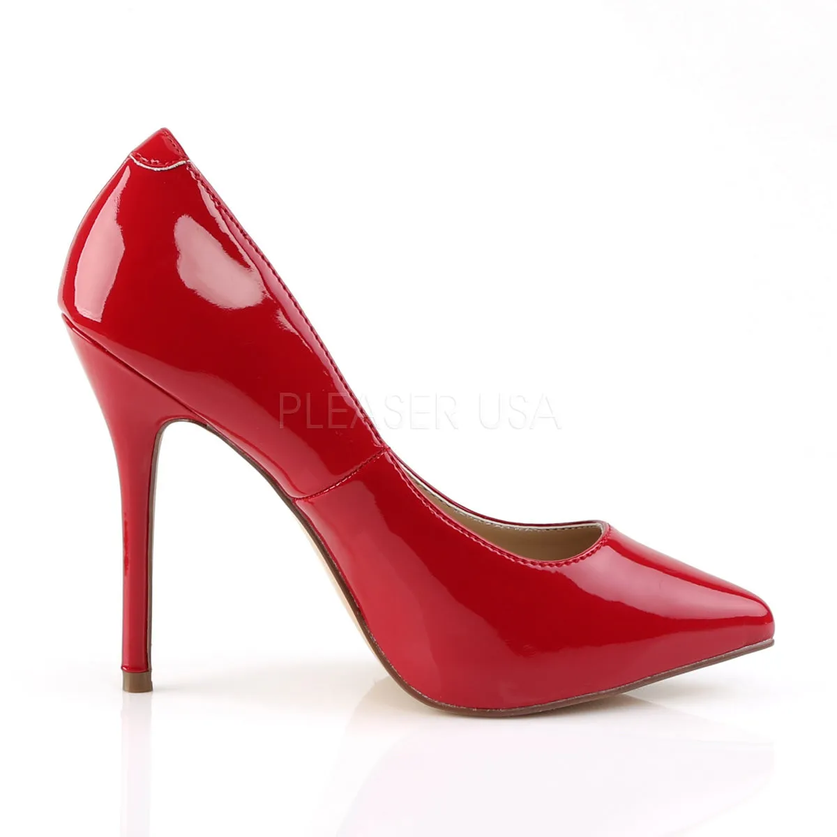 5 Inches Red Classic Stilettos