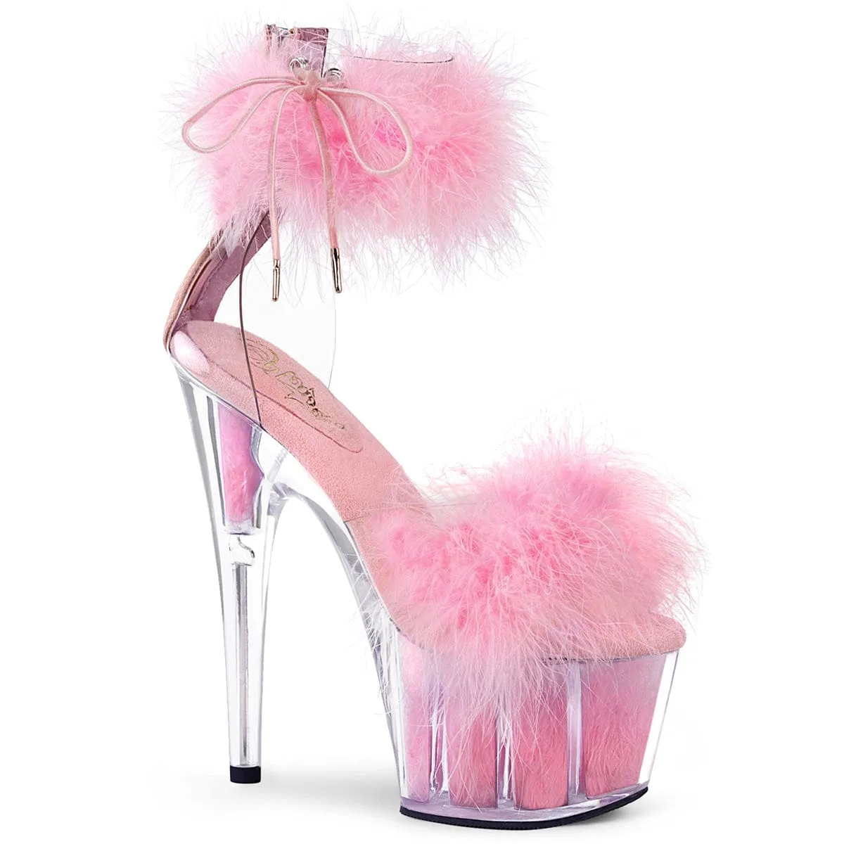 Adore 724F Clear-Baby Pink Fur