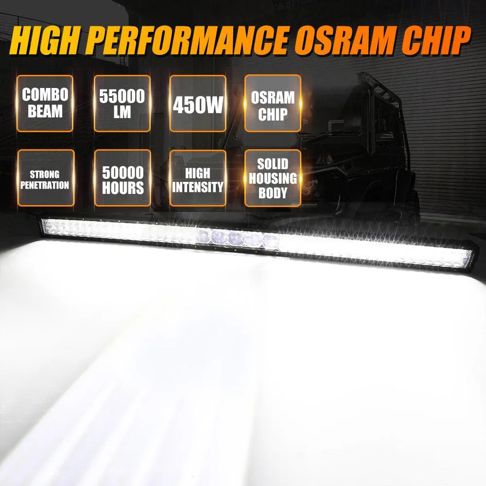 AR-800 RGB Switch Panel with APP 52 Inch 5D-PRO LED Light Bar, Toggle/ Momentary/ Pulsed Mode Supported