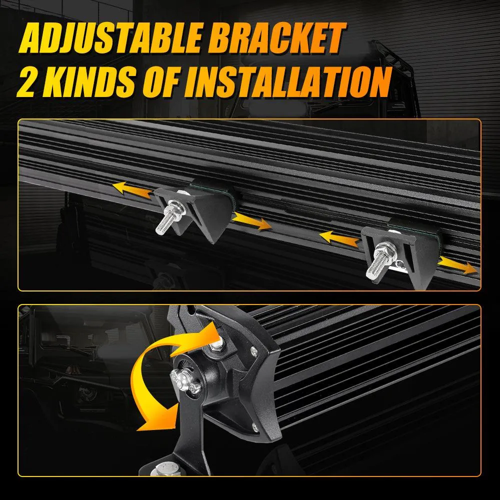 AR-800 RGB Switch Panel with APP 52 Inch 5D-PRO LED Light Bar, Toggle/ Momentary/ Pulsed Mode Supported
