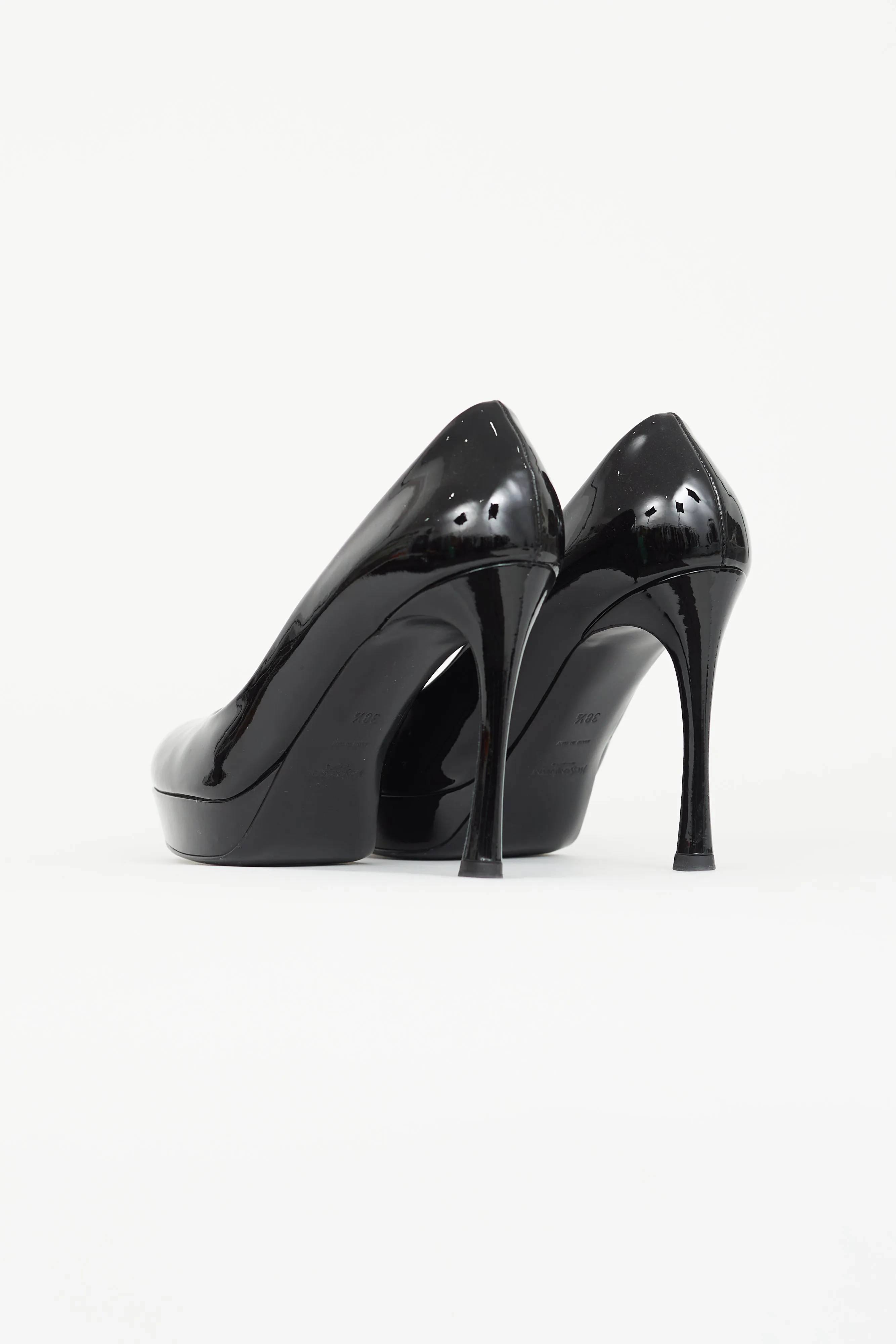 Black Patent Platform Pump
