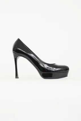 Black Patent Platform Pump