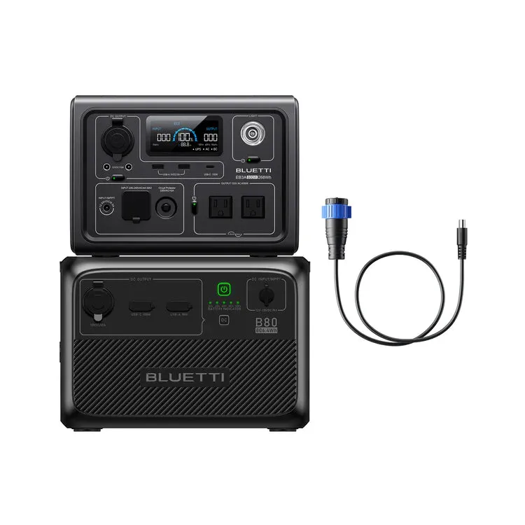 BLUETTI EB3A Portable Power Station | 600W 268Wh (EB3A)