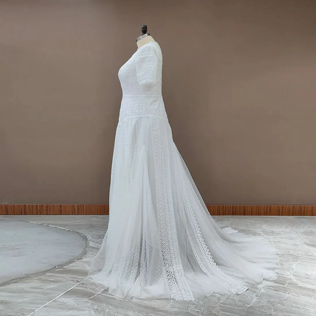 Boho Lace Oasis Bridal Gown