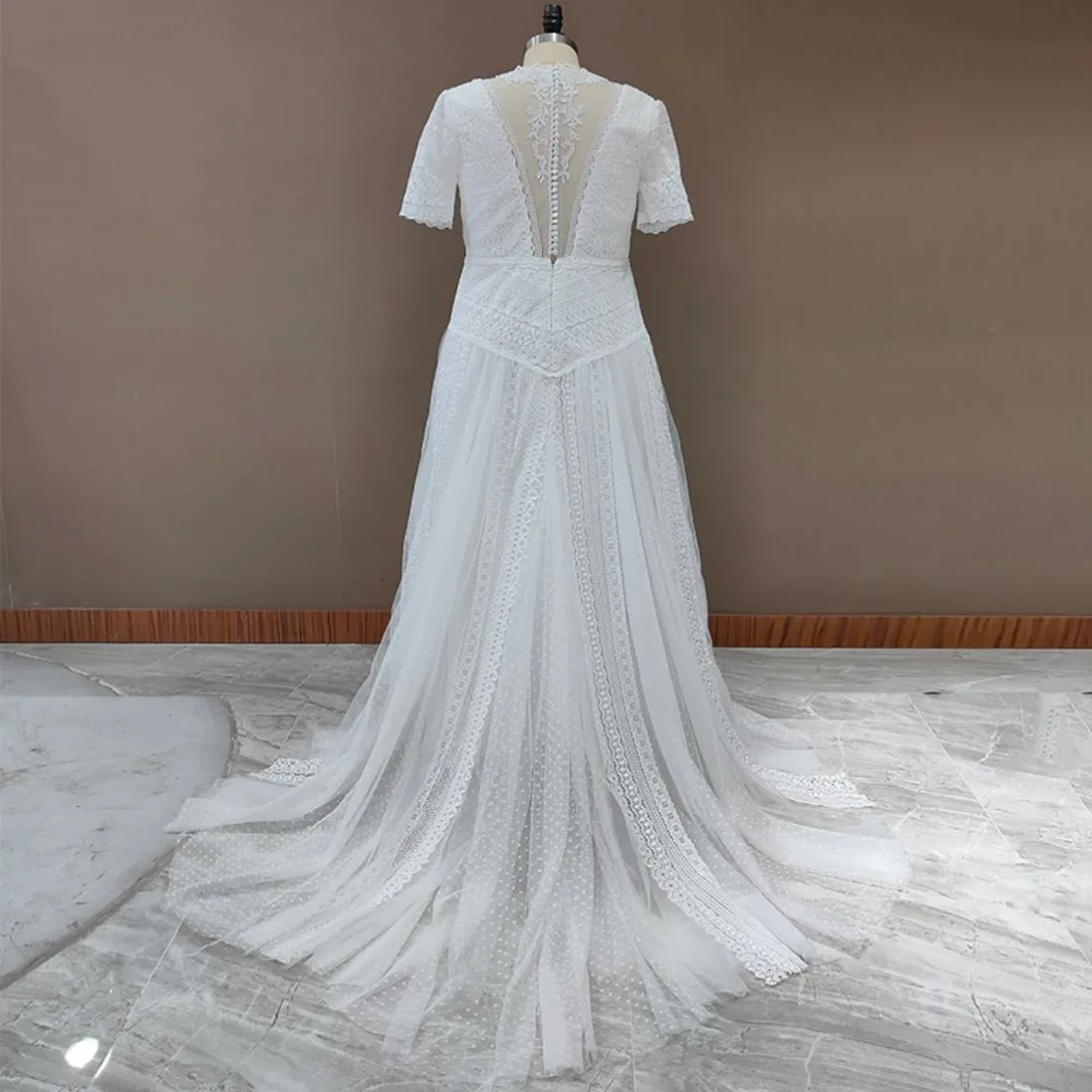 Boho Lace Oasis Bridal Gown