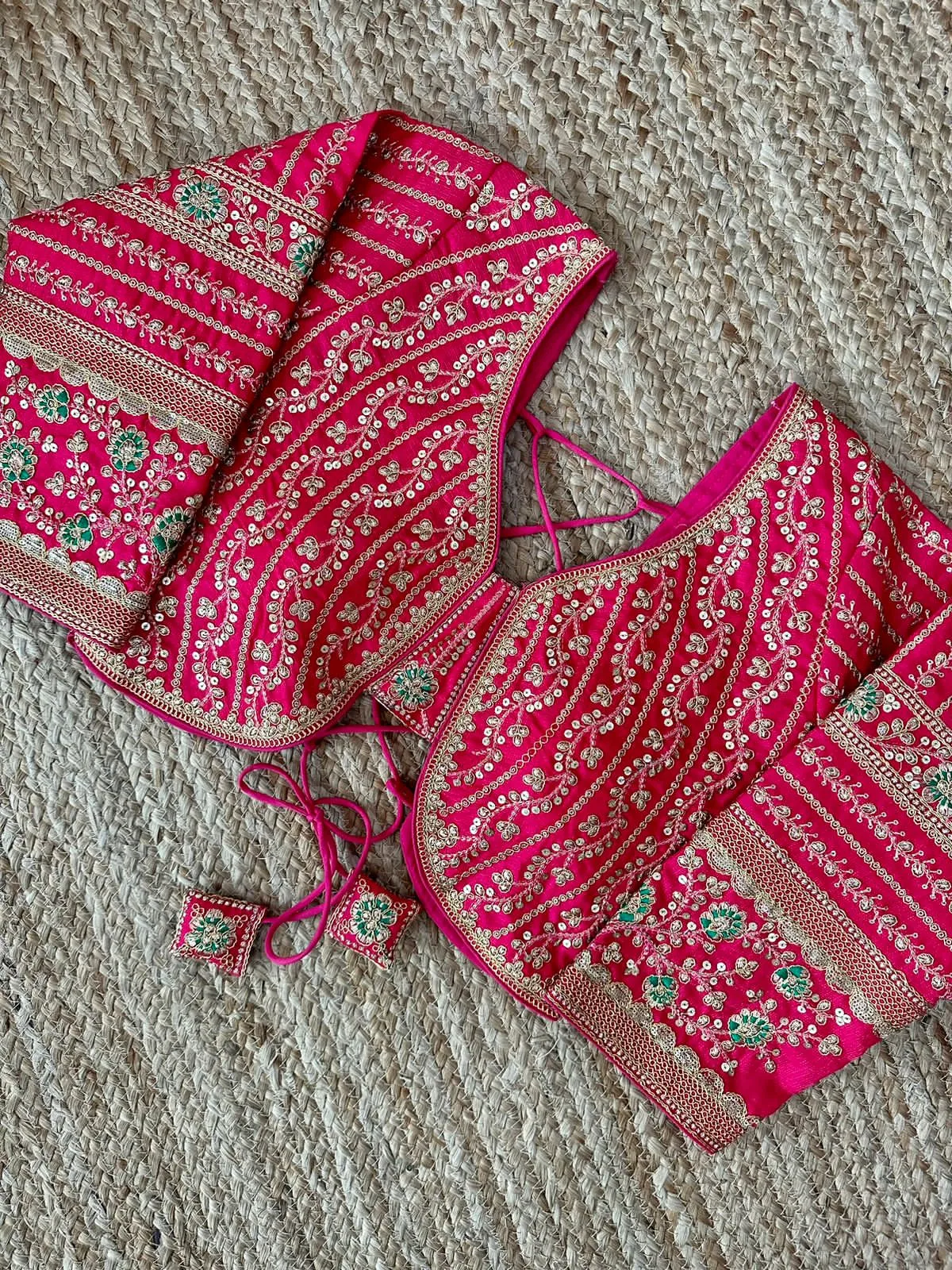 Bridal Designer Blouse In Pink