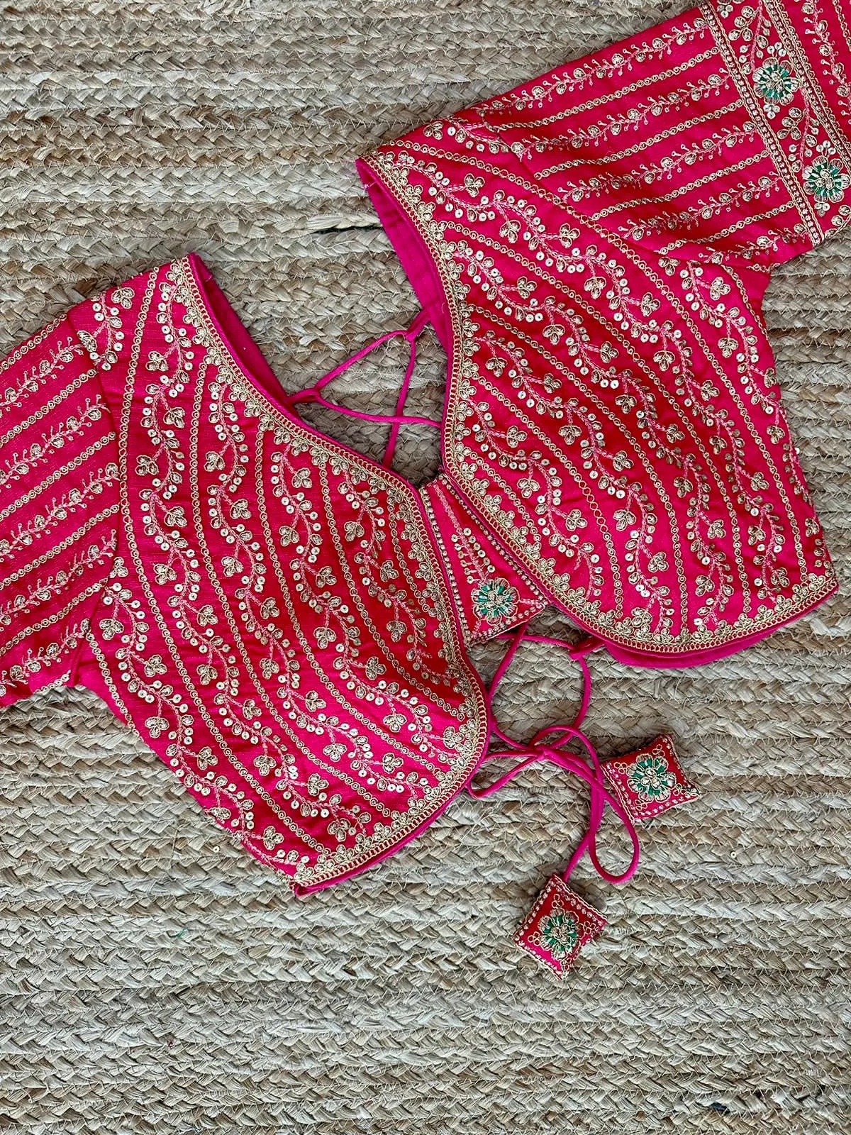 Bridal Designer Blouse In Pink