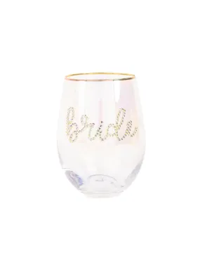 Bride Stemless Wine Glass