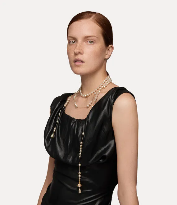 Broken Pearl Necklace - Gold - 63010006-02R118-CN