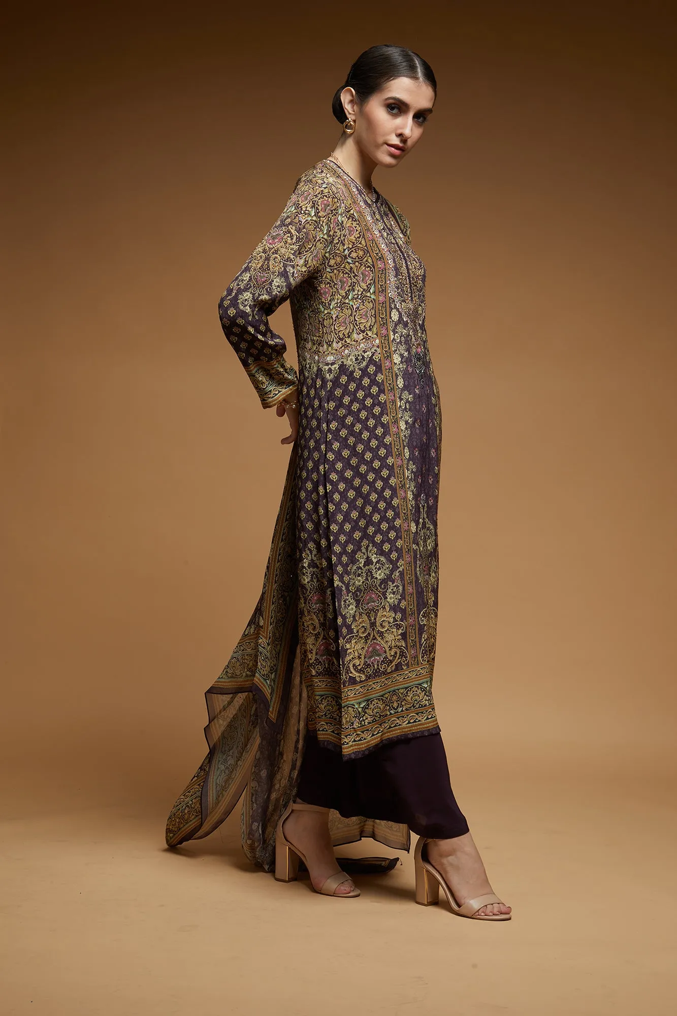 Brown Color Suit Set