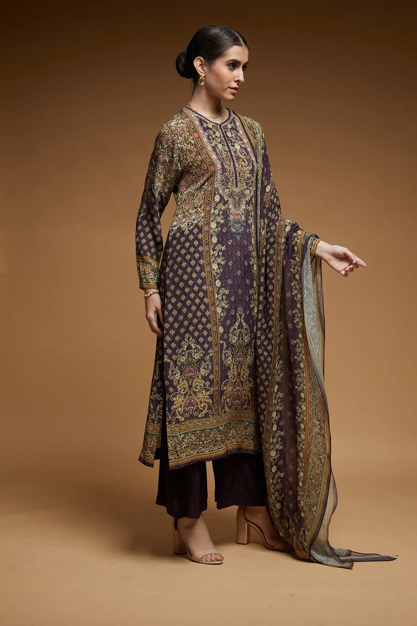 Brown Color Suit Set