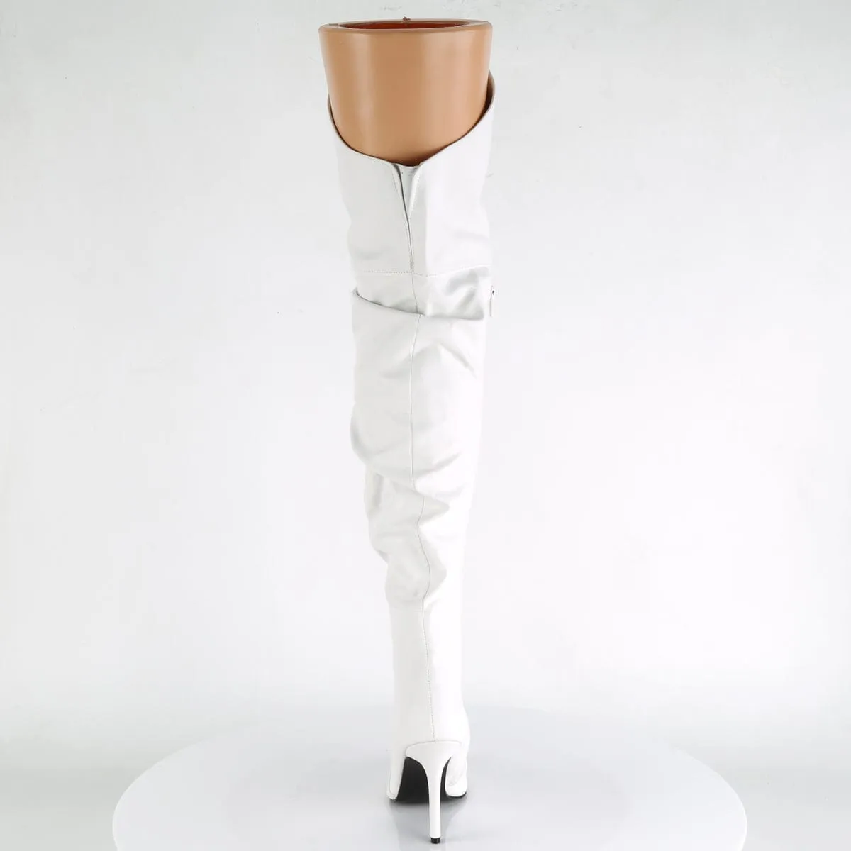 CLASSIQUE-3011 White Faux Leather