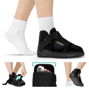 Closed Toe Medical Walking Shoe | Lightweight Foot Cast Brace for Metatarsal Stress Fractures, Post-Surgery, Broken Toe Recovery