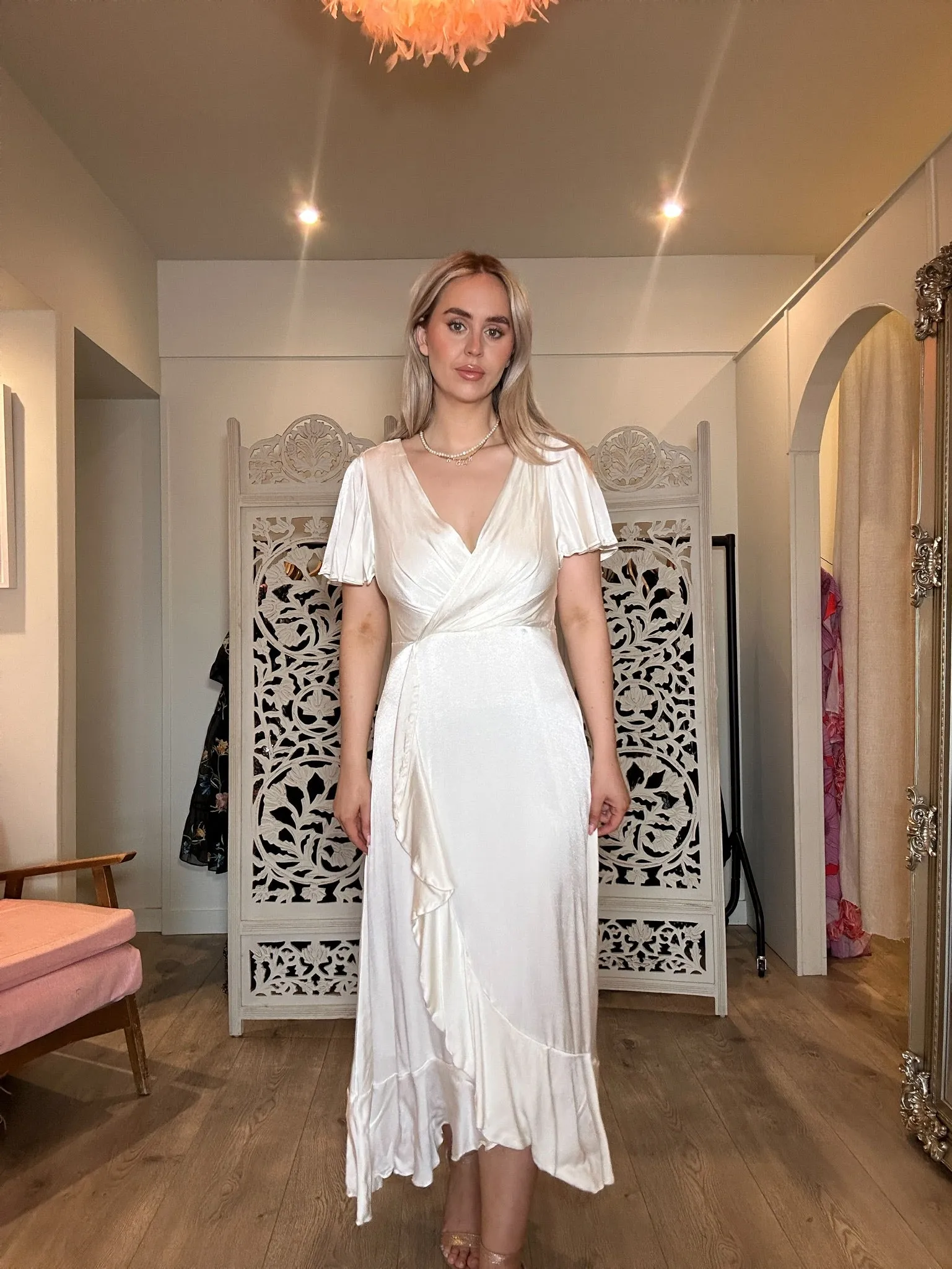 Coast - Angel Sleeve Wrap Front Maxi Dress