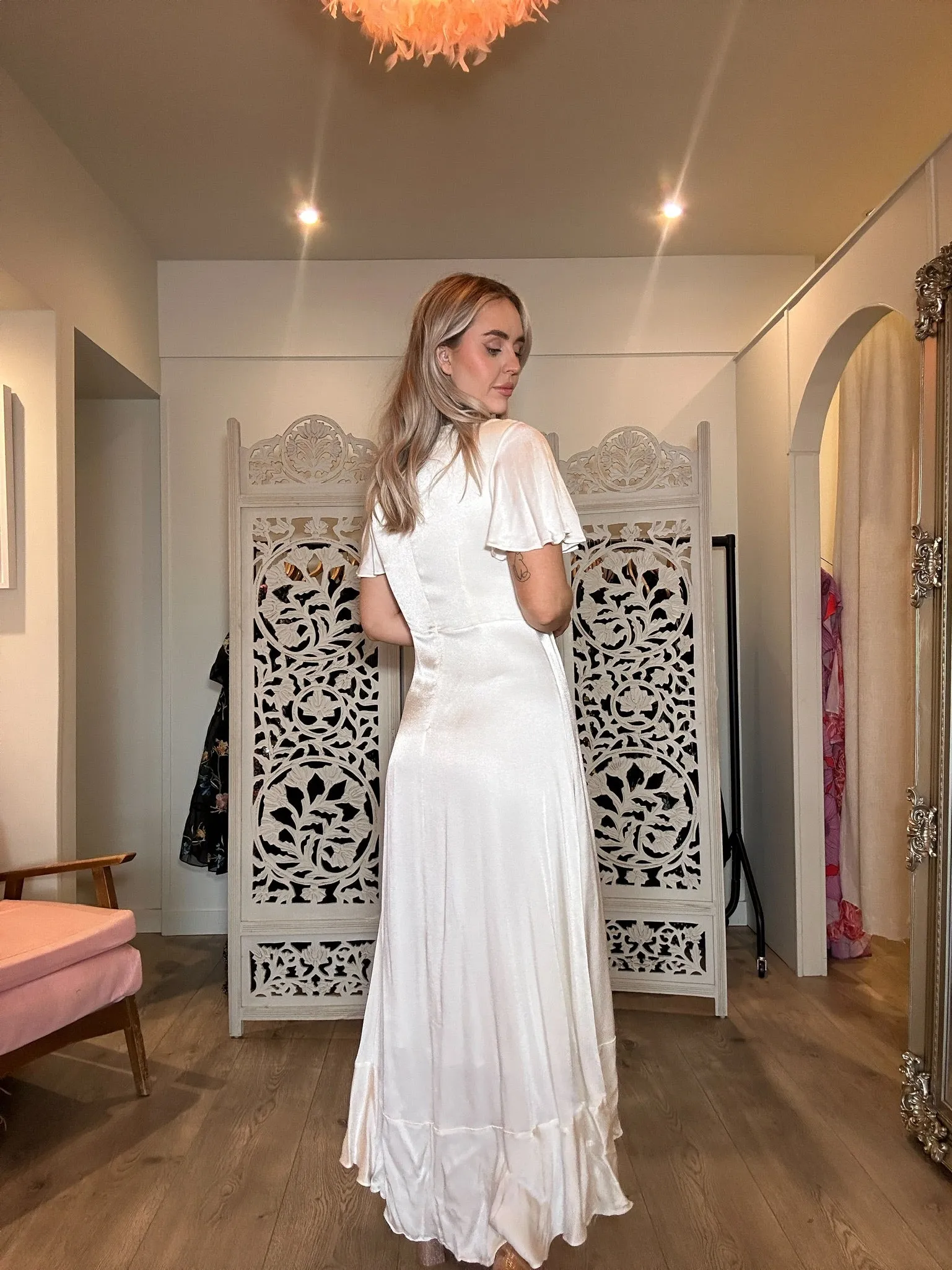 Coast - Angel Sleeve Wrap Front Maxi Dress
