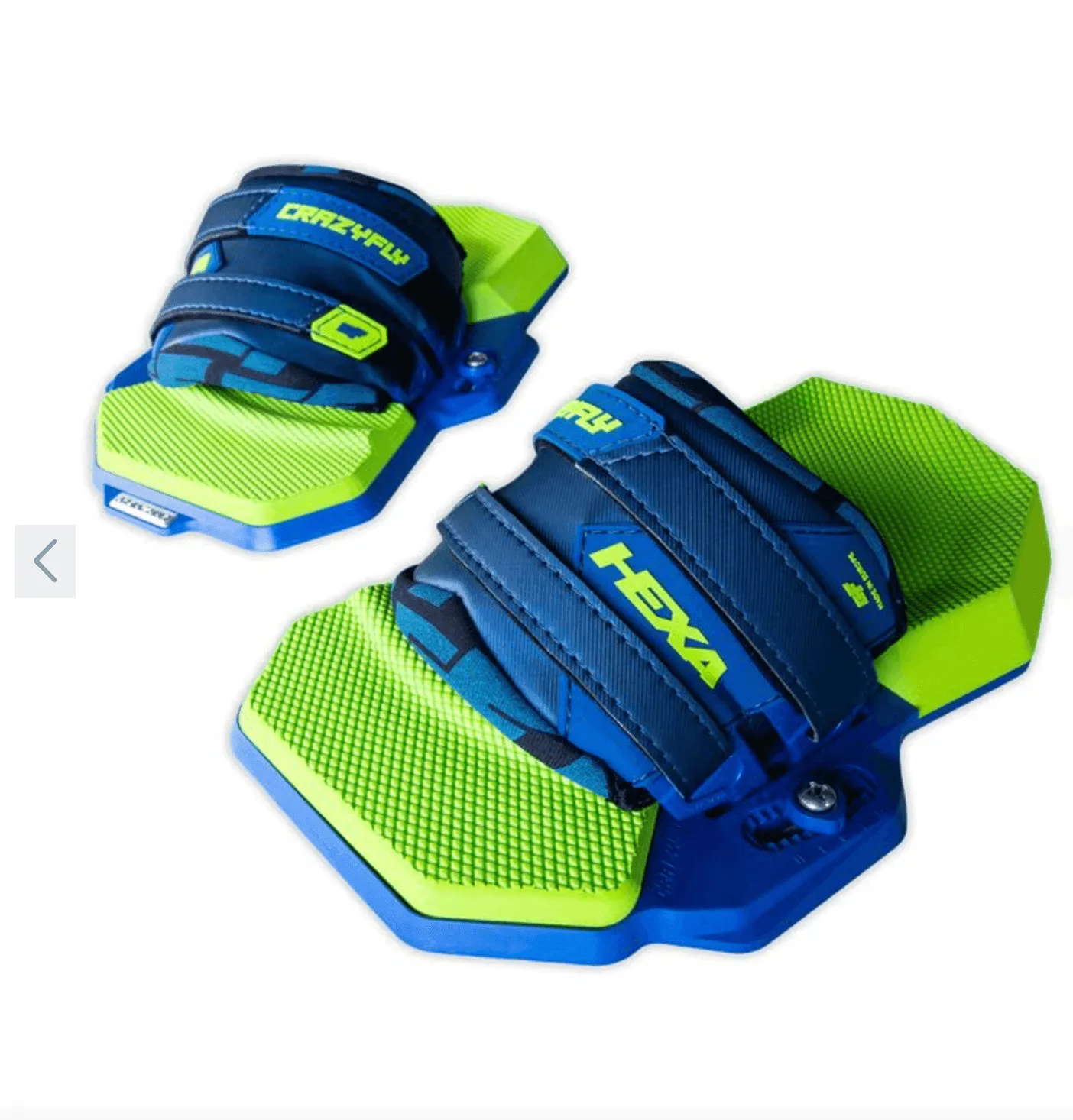 Crazyfly Raptor Kiteboard Inc Hexa 2 Bindings