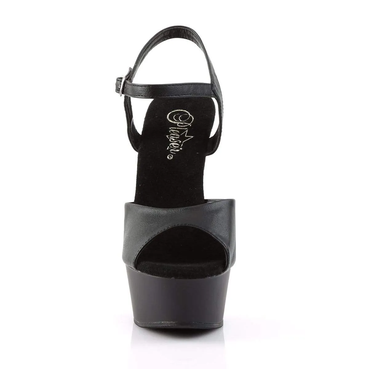 Delight 609 Black Faux Leather