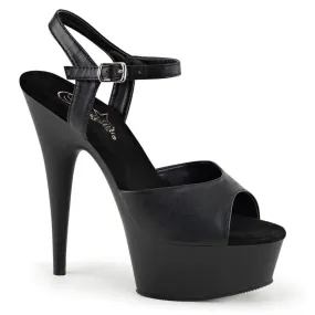 Delight 609 Black Faux Leather