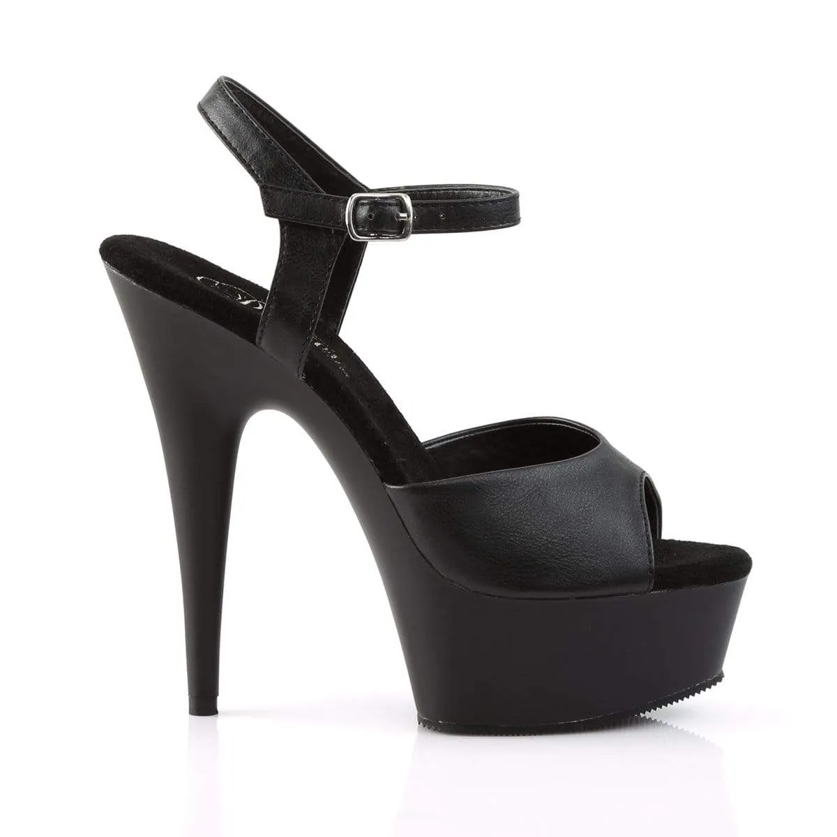 Delight 609 Black Faux Leather