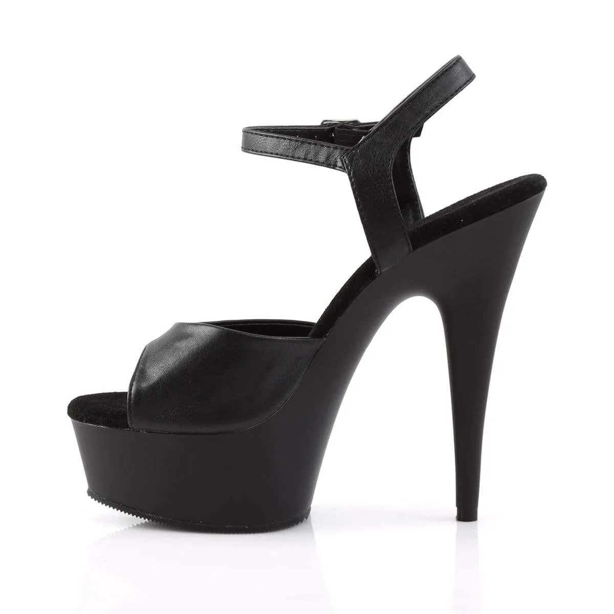 Delight 609 Black Faux Leather