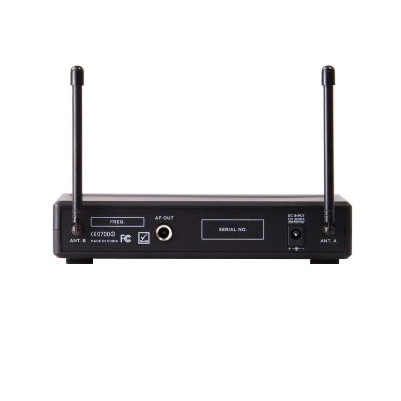 Gemini UHF-02M Dual Channel Wireless System, Includes UHF Receiver and 2x Handheld Microphone
