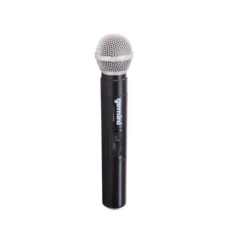 Gemini UHF-02M Dual Channel Wireless System, Includes UHF Receiver and 2x Handheld Microphone
