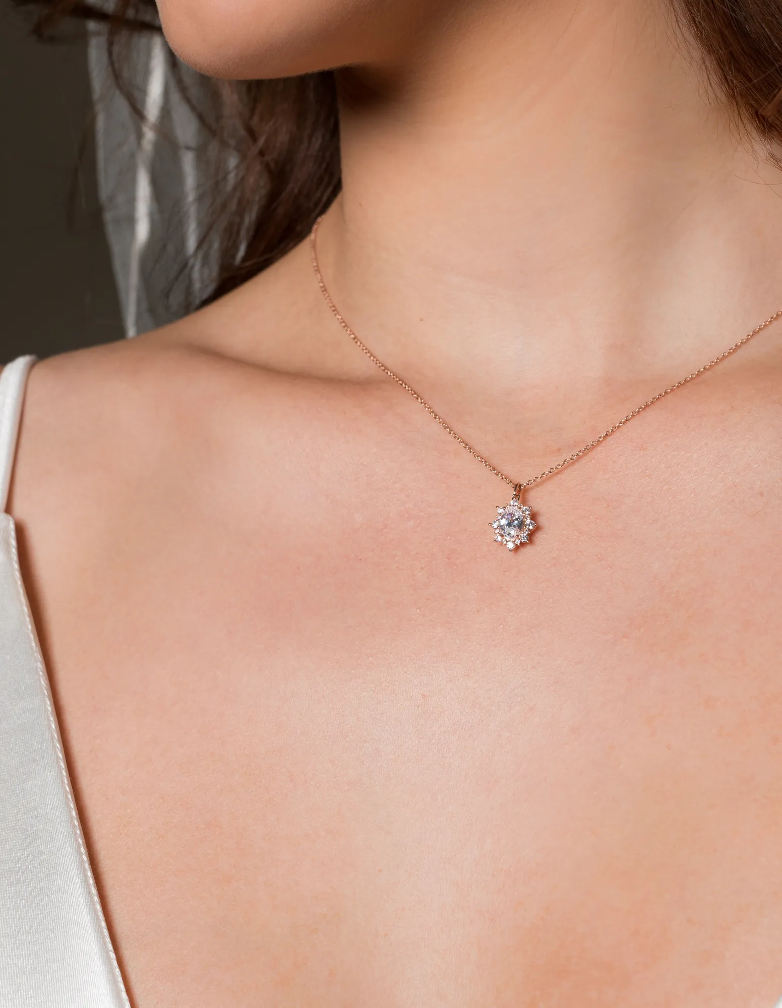 Georgini Iconic Bridal Eloise Pendant - Rose Gold