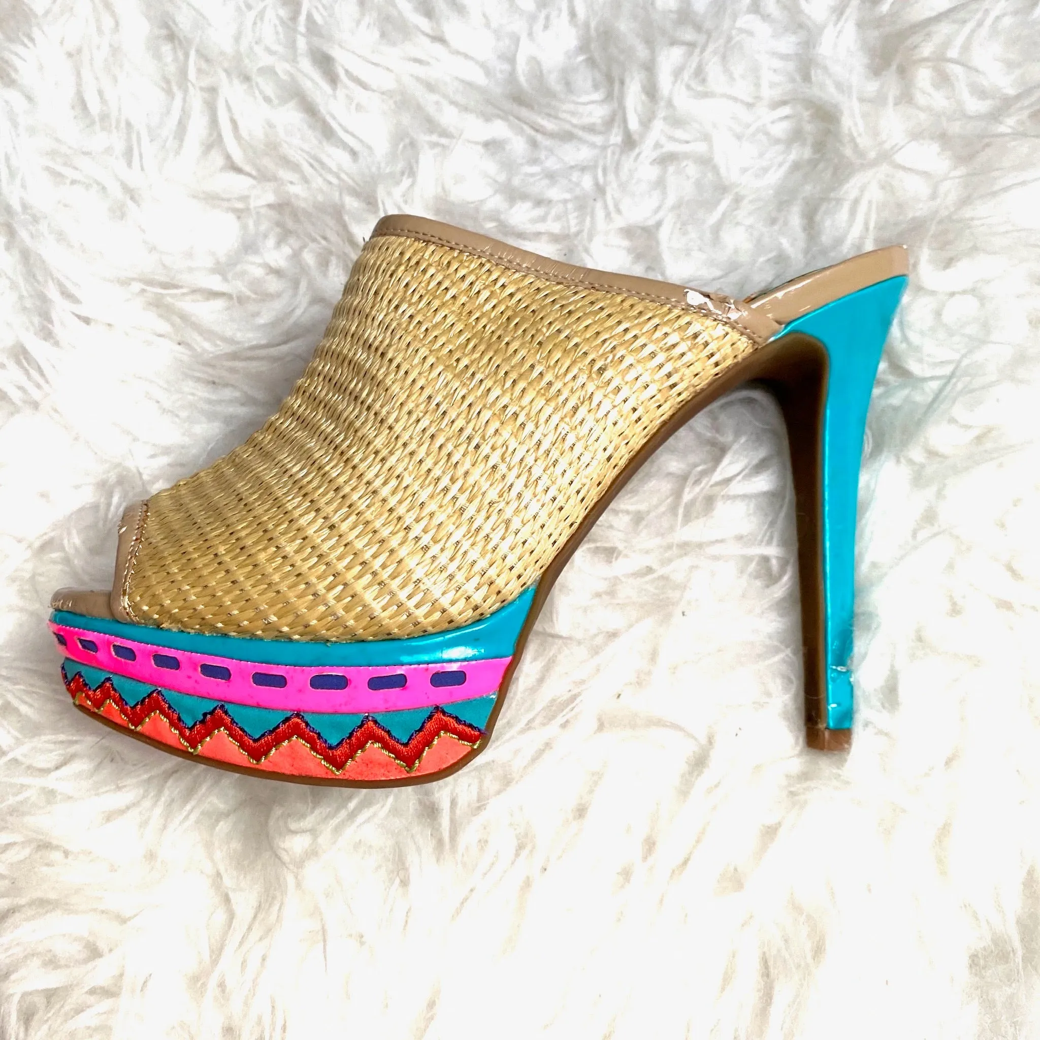 Gianni Bini Bright Stilettos- Size 7 (see notes)