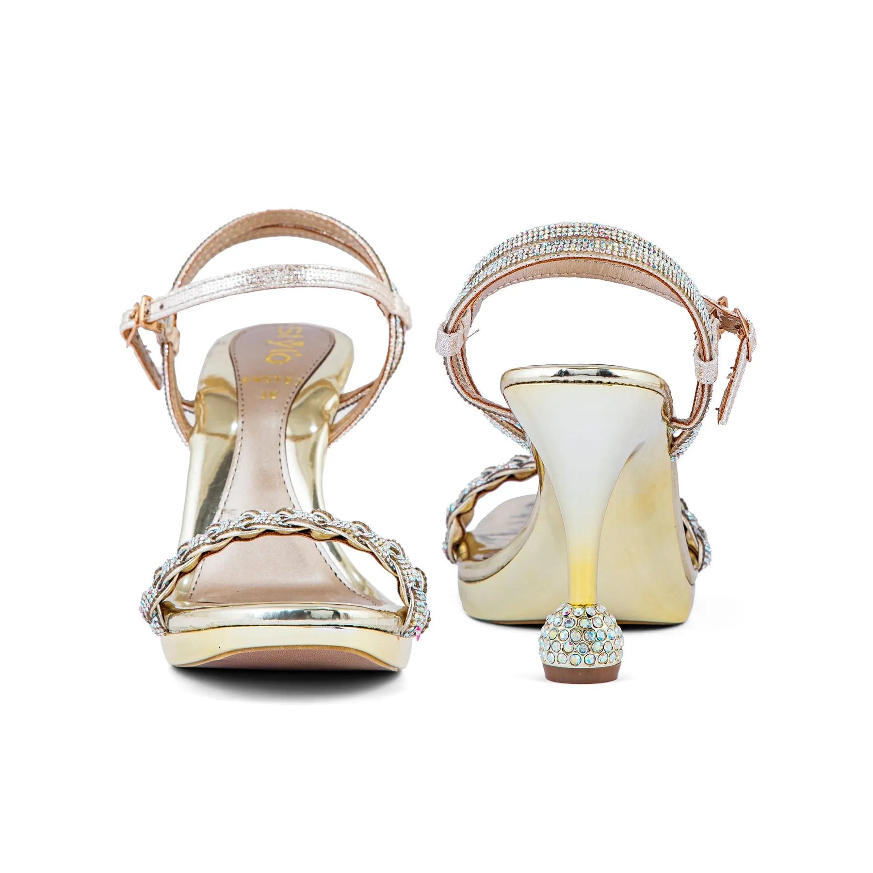 Golden Fancy Bridal Sandal FN5782