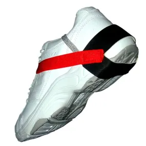 Heel Grounder, 1.25" Cup, Stretch Velcro, 1 Meg, Red-5PK