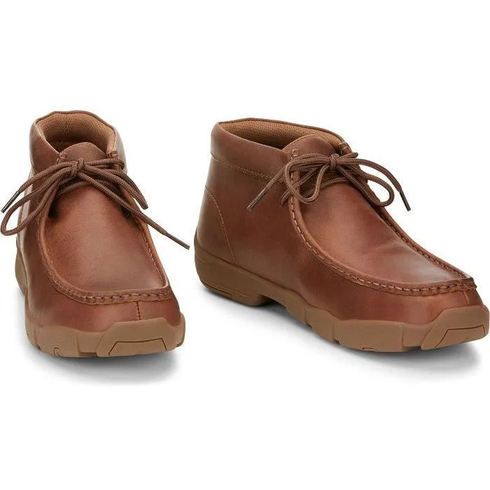 Justin Men's Cappie 4" Moc Toe Work Shoe -Sand Tan- SE241