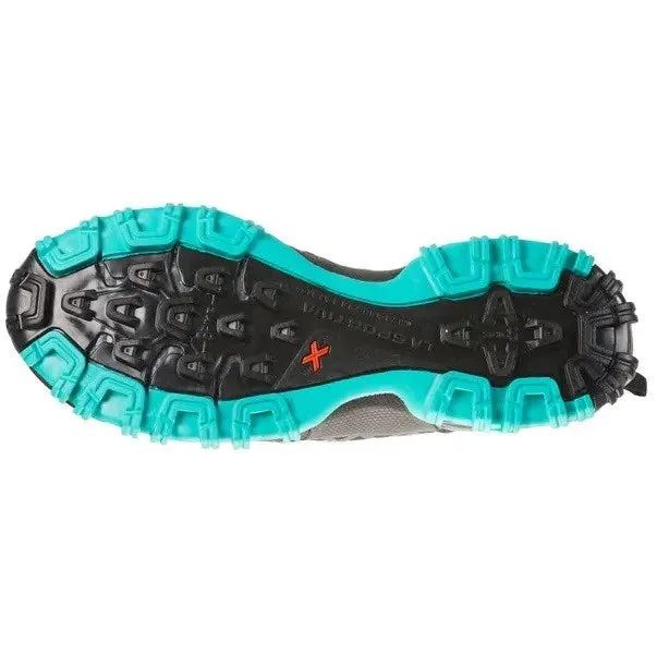 La Sportiva Women's Bushido II Mountain Running Shoe - Slate/Aqua