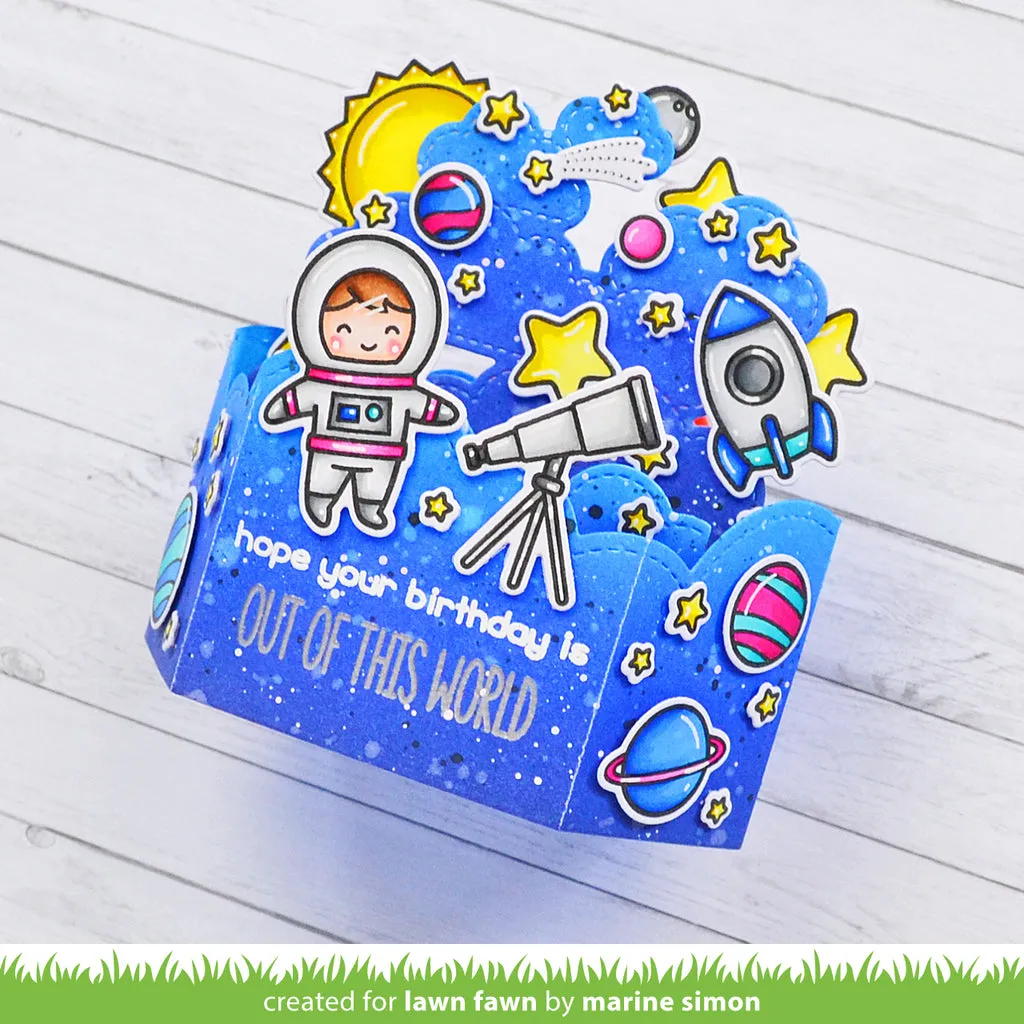 LAWN FAWN: Platform Pop-Up Cloud Wrap Around | Lawn Cuts Die