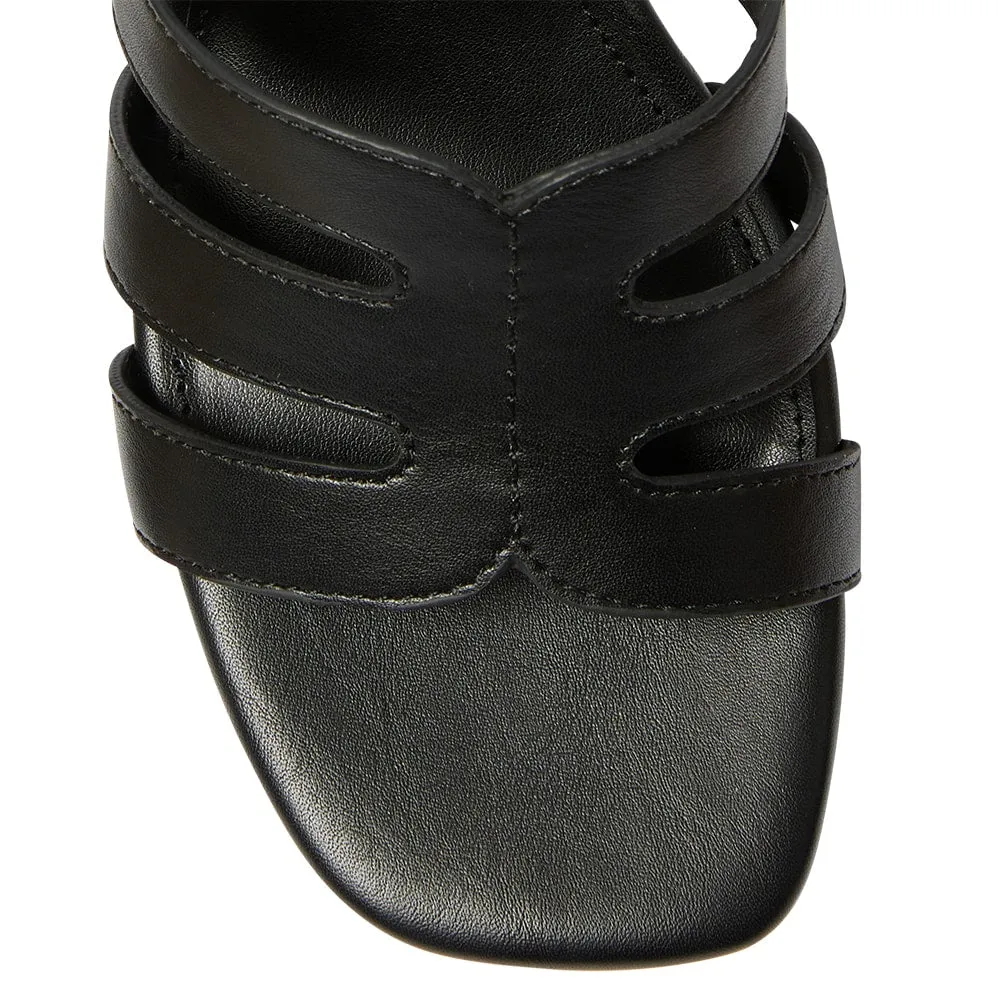 Lily Heel in Black Smooth