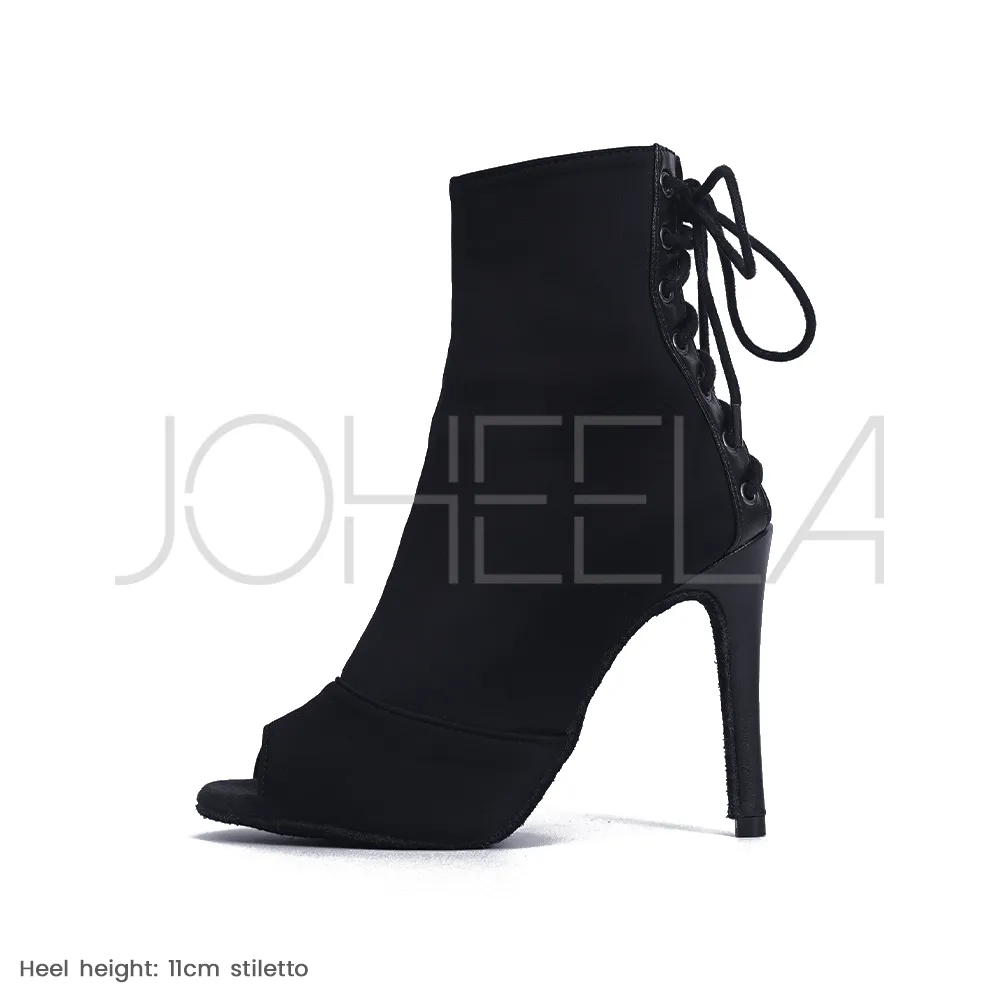 Louane noir - Talons stilettos standard - Personnalisable