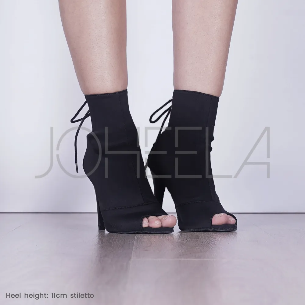 Louane noir - Talons stilettos standard - Personnalisable