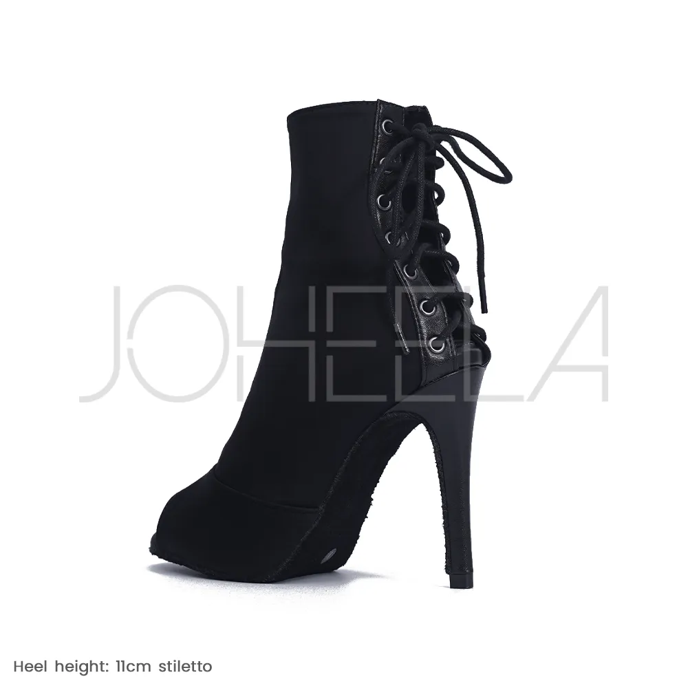 Louane noir - Talons stilettos standard - Personnalisable