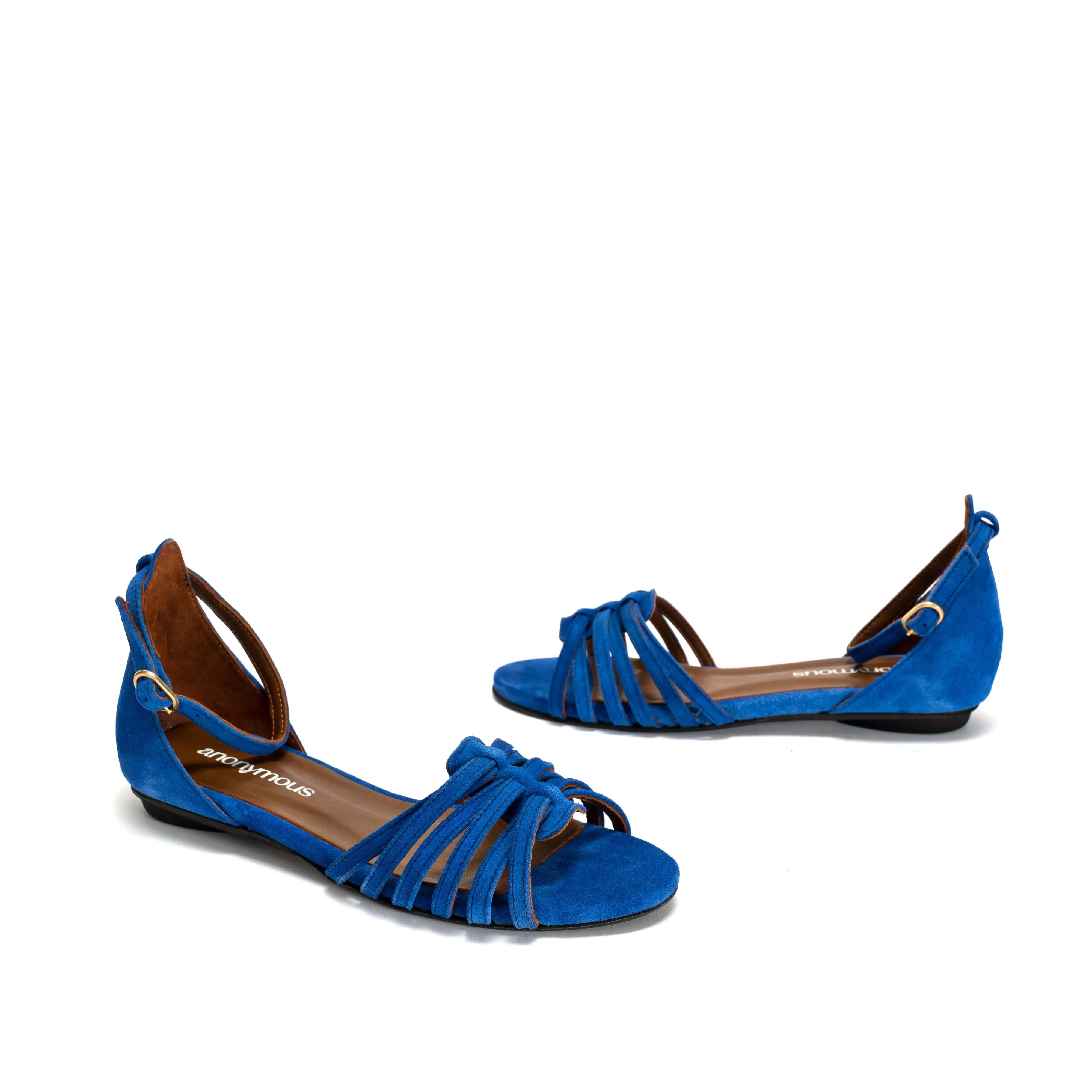 Mareike 10 Calf suede Electric blue