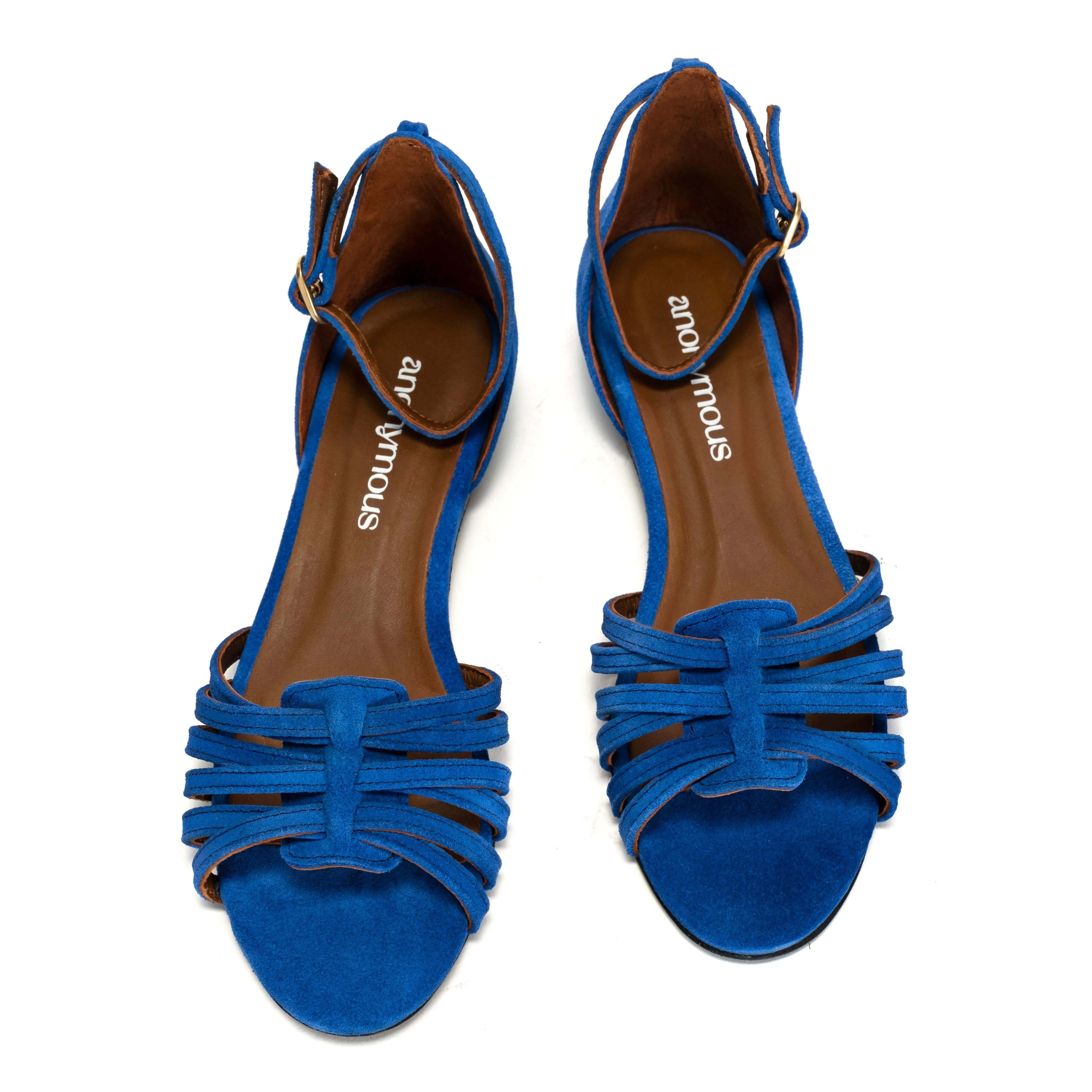 Mareike 10 Calf suede Electric blue