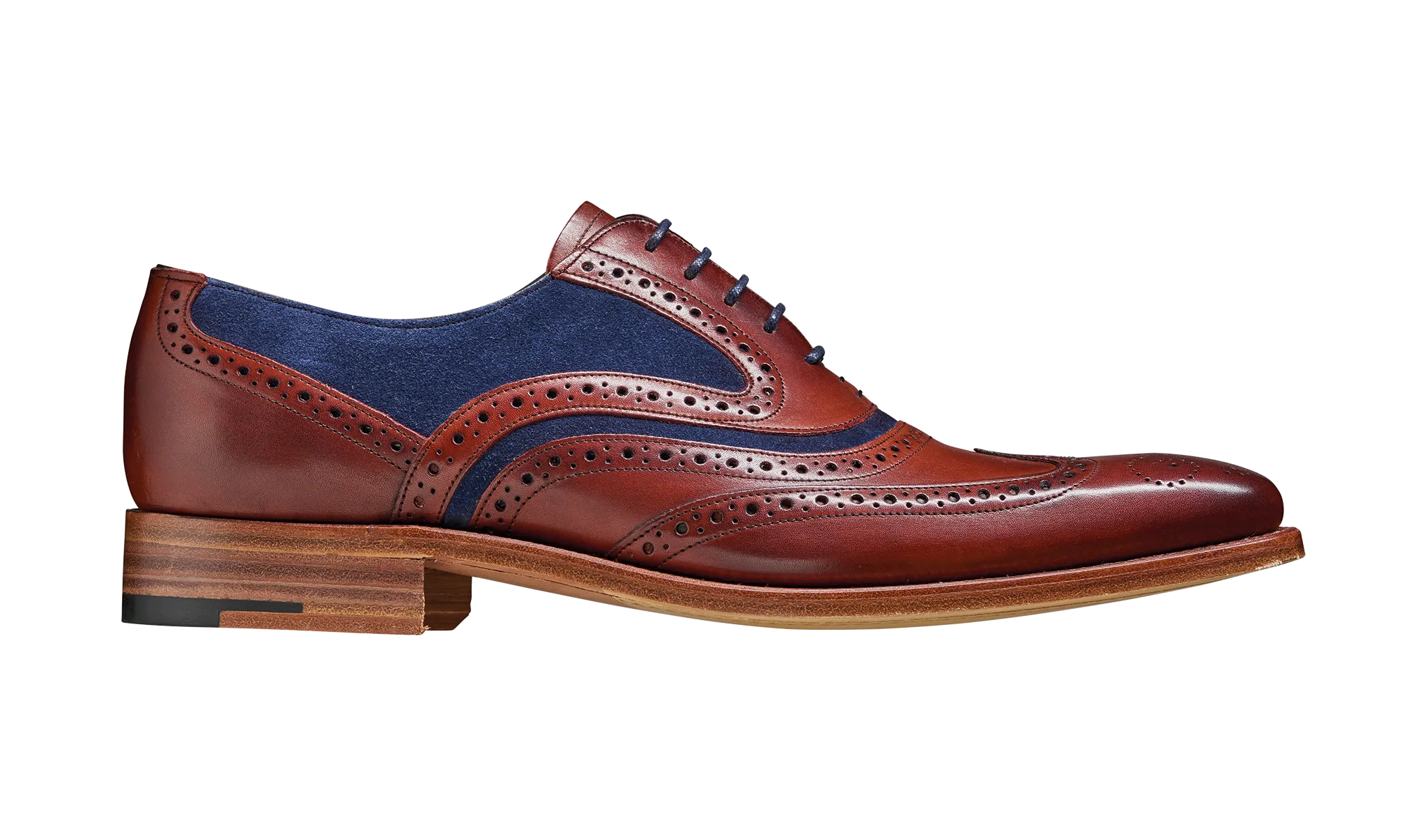 Mcclean - Rosewood Calf / Navy Suede