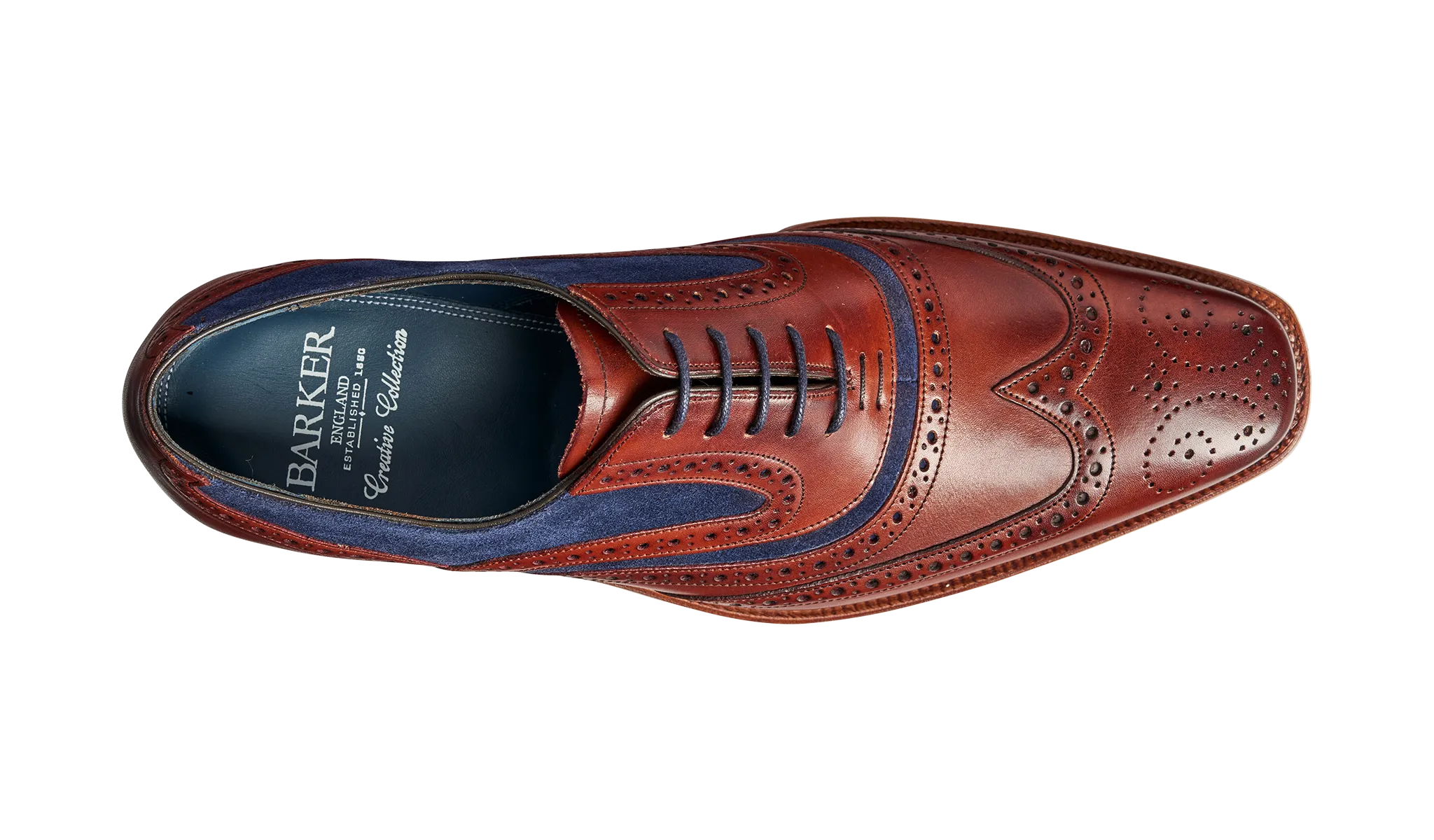 Mcclean - Rosewood Calf / Navy Suede