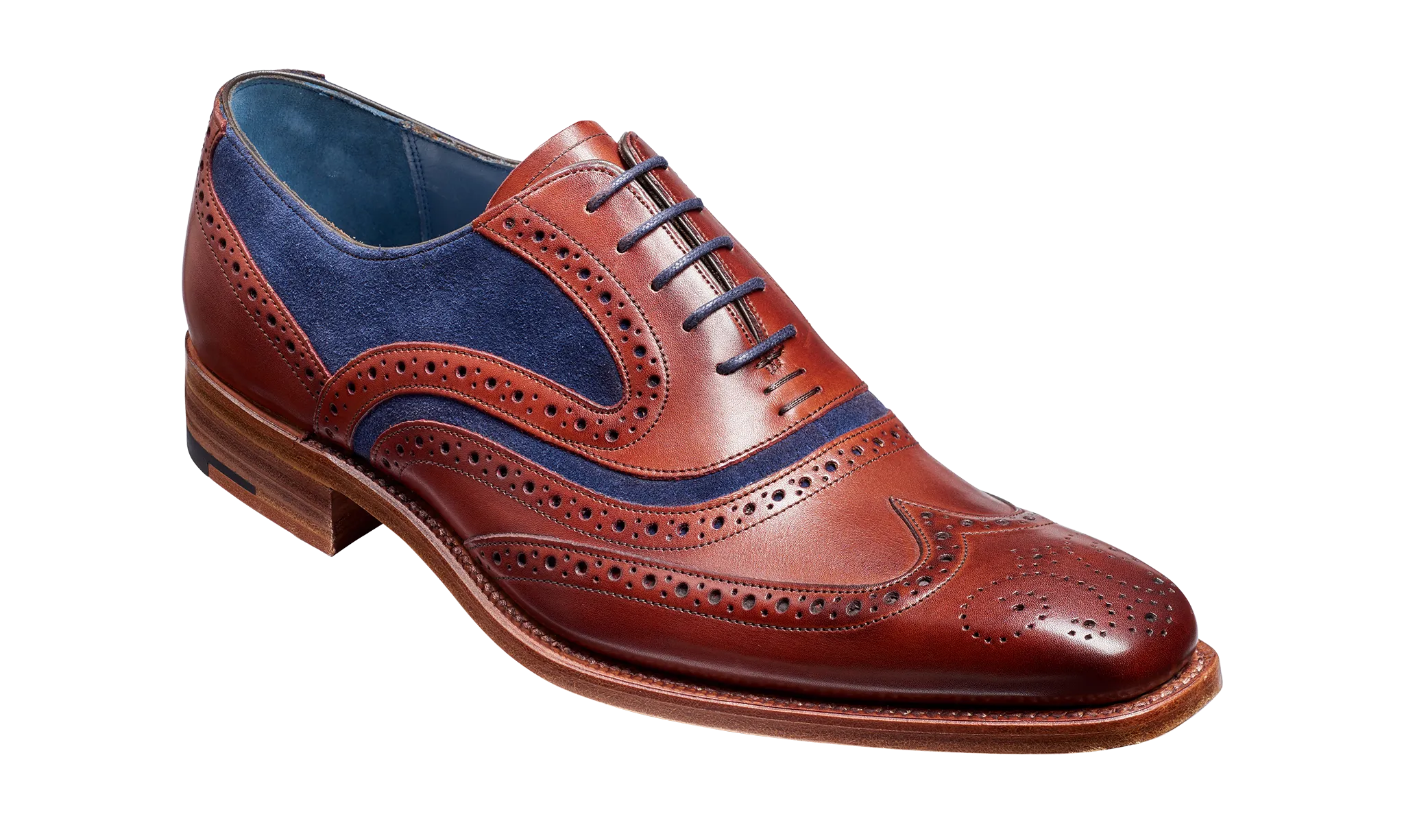 Mcclean - Rosewood Calf / Navy Suede