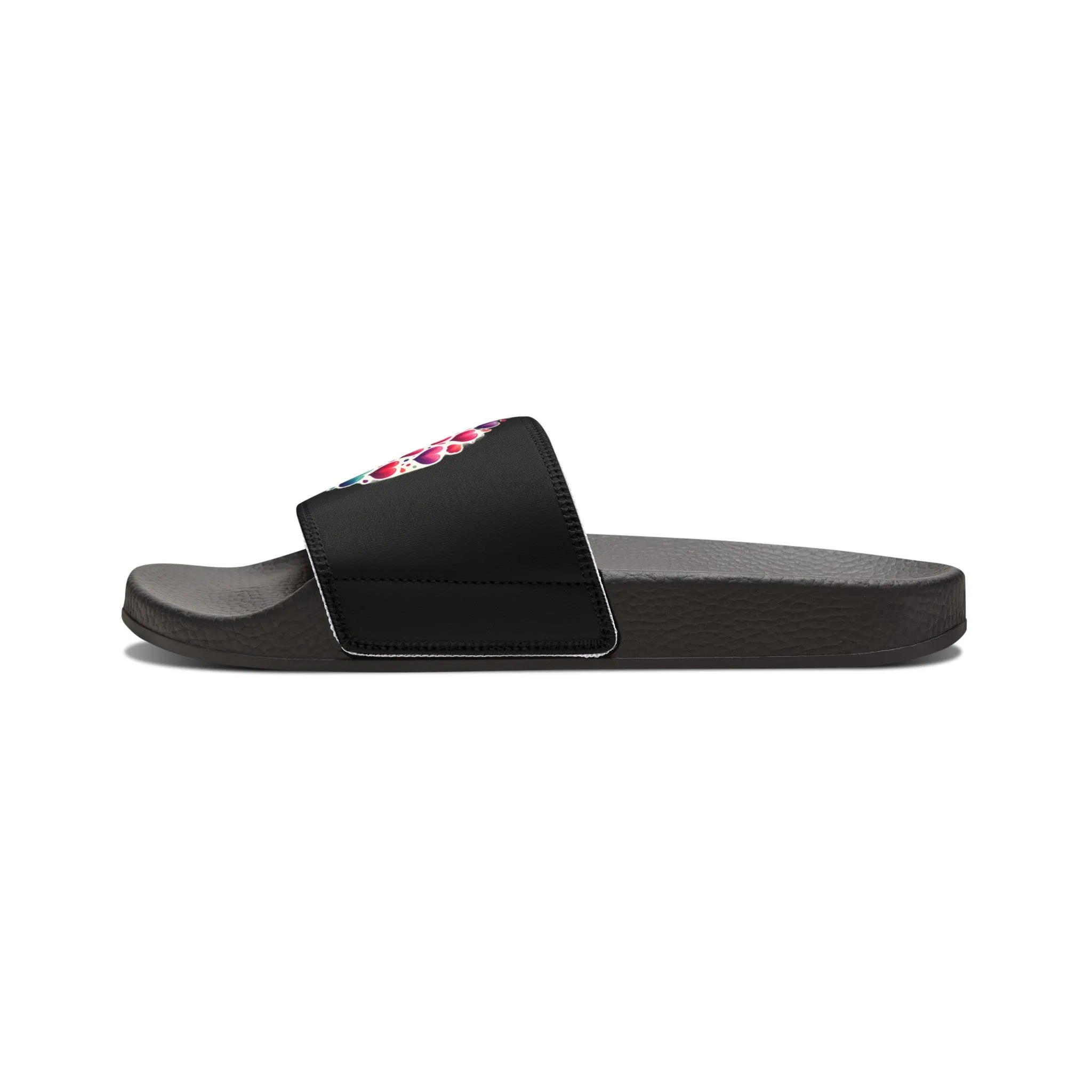 My Papa Loves Me Slide Sandals (Black)