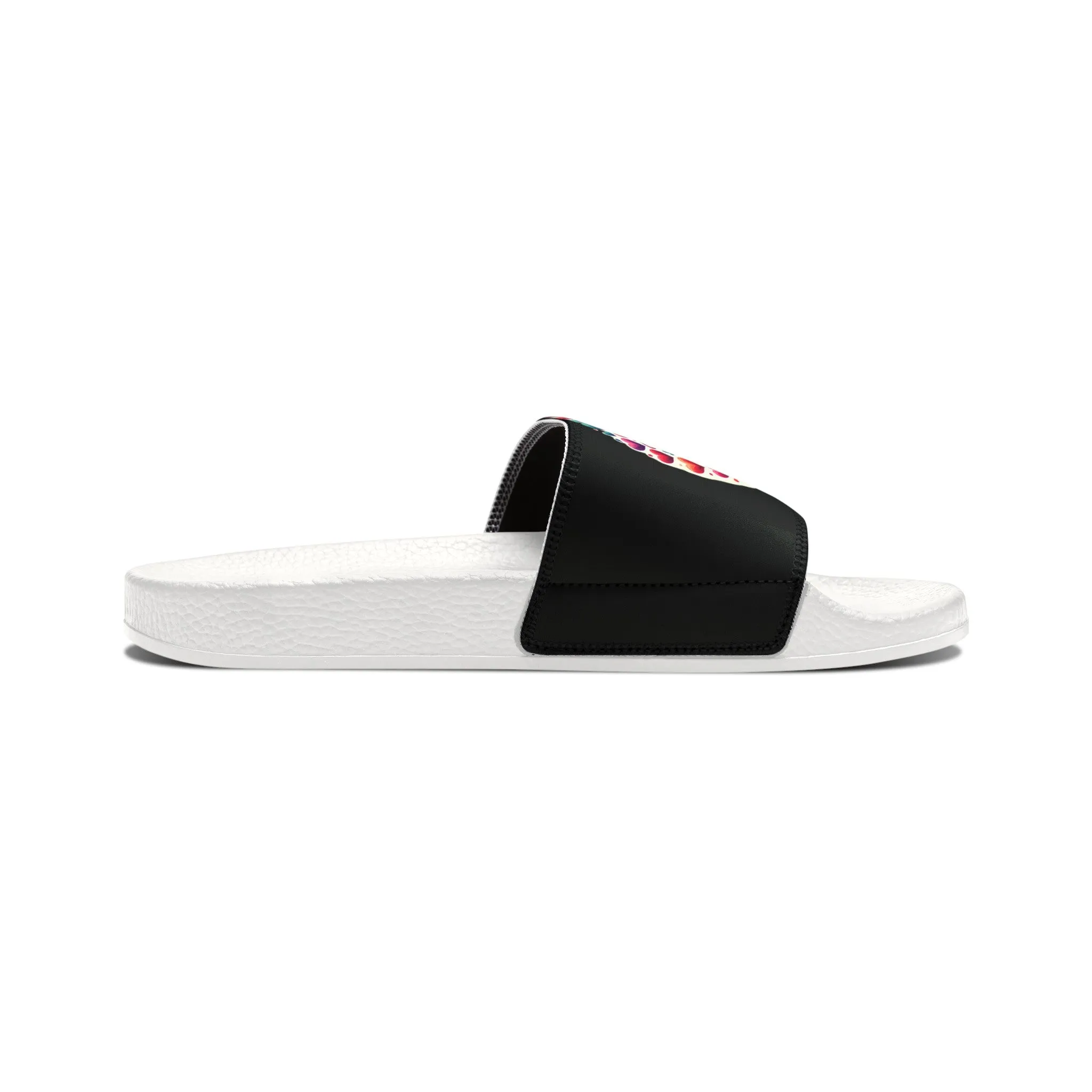 My Papa Loves Me Slide Sandals (Black)