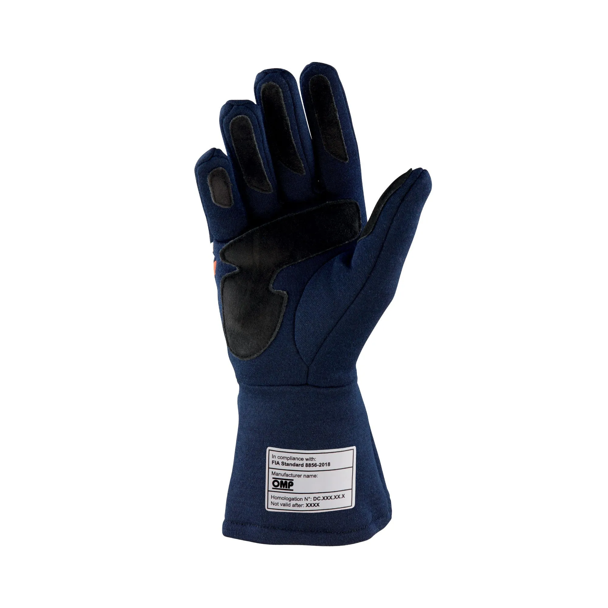 OMP Dijon Vintage Fireproof Gloves [FIA 8856-2018] Black / Red / Cream / Navy Blue